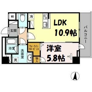 RESIDENCE丸の内七間町 間取り図