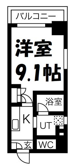 アールズタワー瑞穂運動場西駅前 間取り図