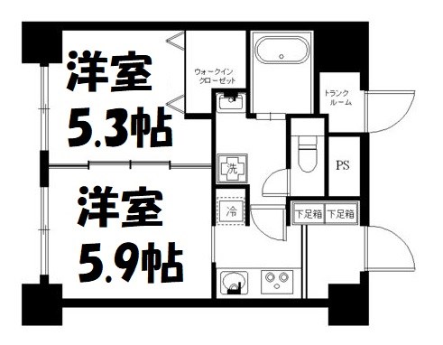 ジュネスコート桜山 間取り図