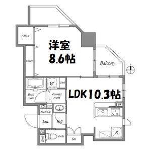 Gramercy Shiromi-dori 間取り図