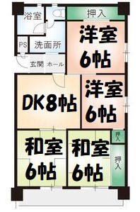 ハイツ東桜 間取り図