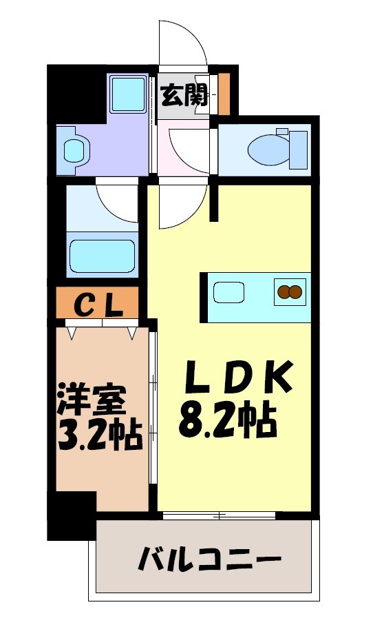 メイクス今池02 間取り図