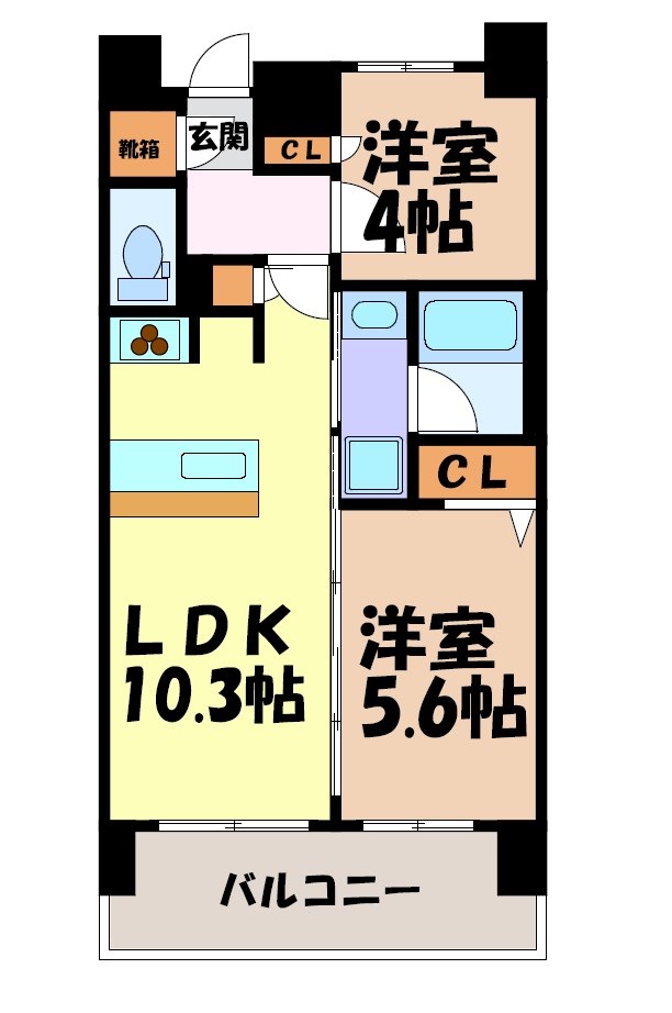エステムプラザ名古屋UX 間取り図