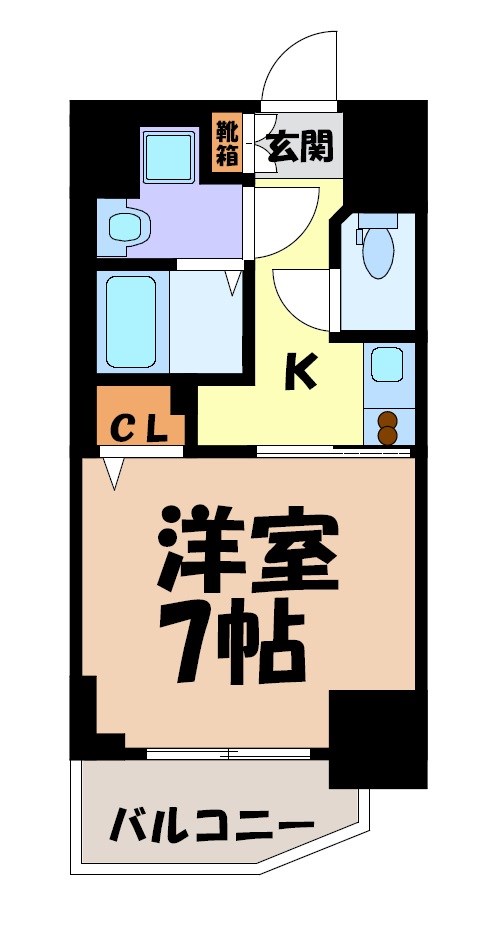 S-RESIDENCE平安通 間取り図