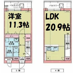 ドゥナーレ名駅西 間取り図