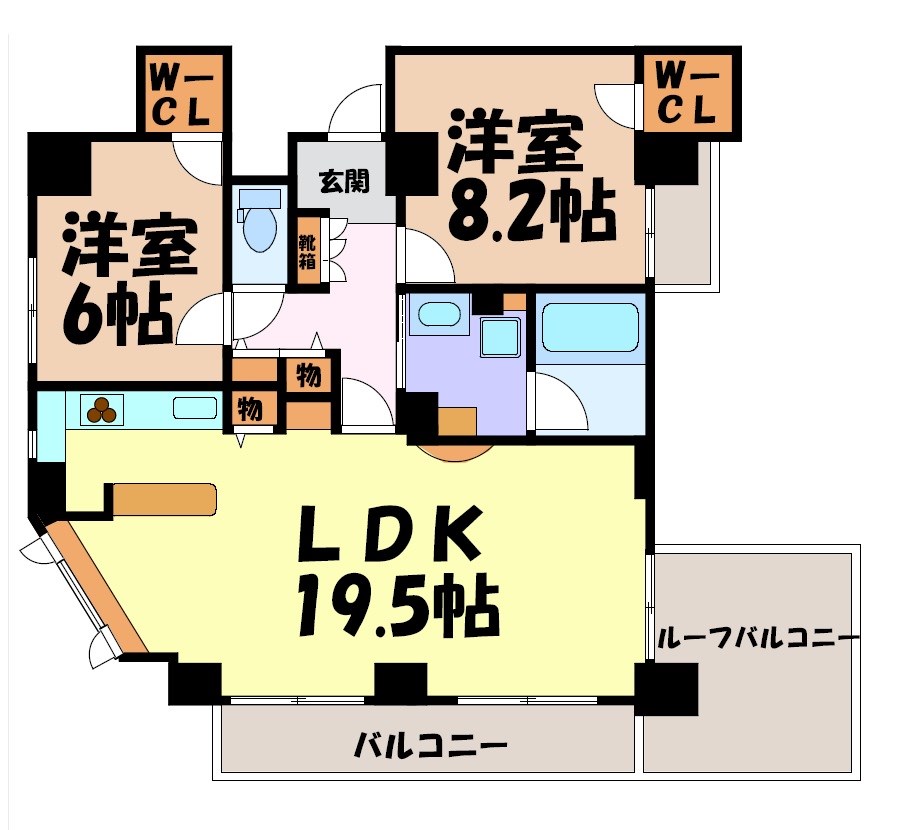 セイワソレイルコート 間取り図