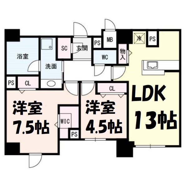 Flair丸の内 間取り図