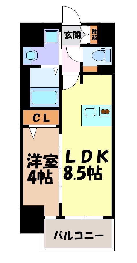 プレサンス上前津エレスタ 間取り図