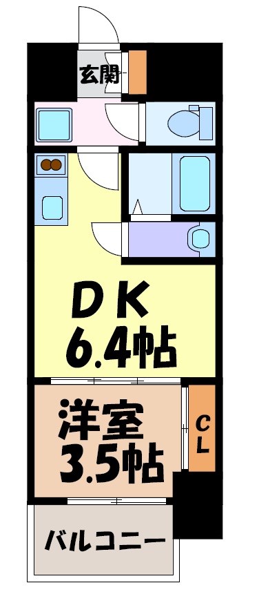 プレサンス上前津エレスタ 間取り図