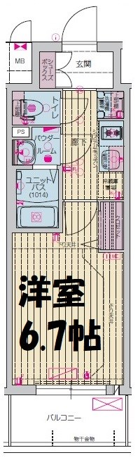 プレサンス上前津エレスタ 間取り図