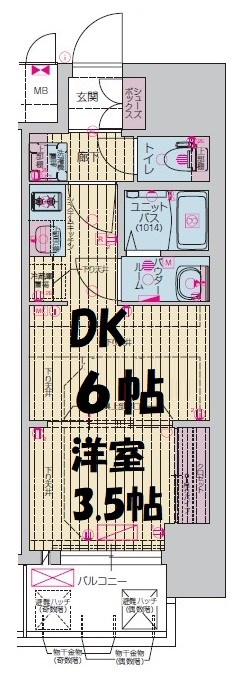 プレサンス上前津エレスタ 間取り