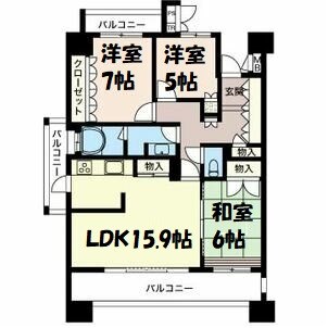 プライムメゾン矢田南 間取り図