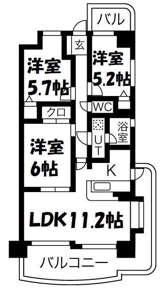 アピエス尾頭橋 間取り図