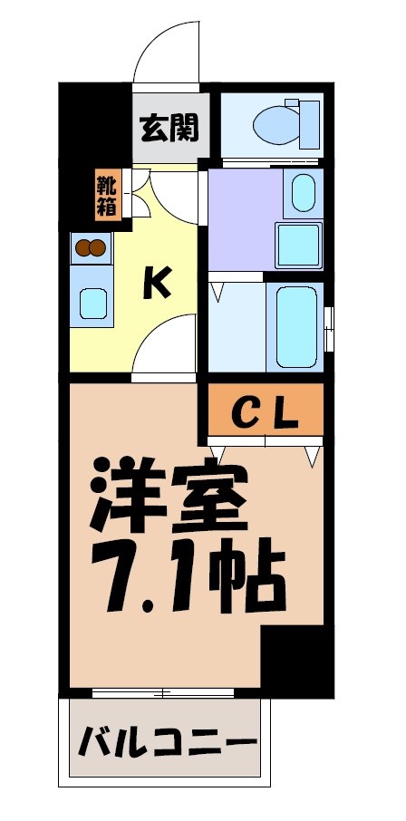 La Douceur今池南 間取り図