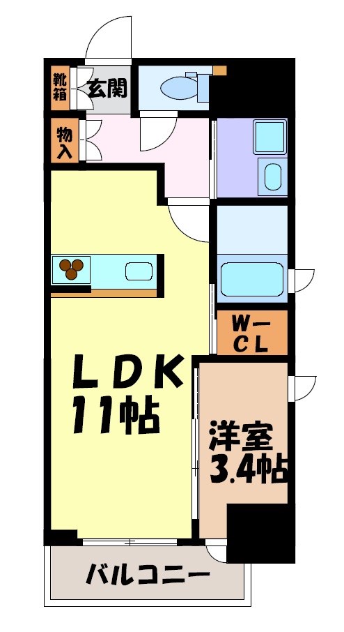 スリーアイランドタワー金山 間取り図
