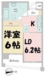 レインボーピア八熊 間取り図