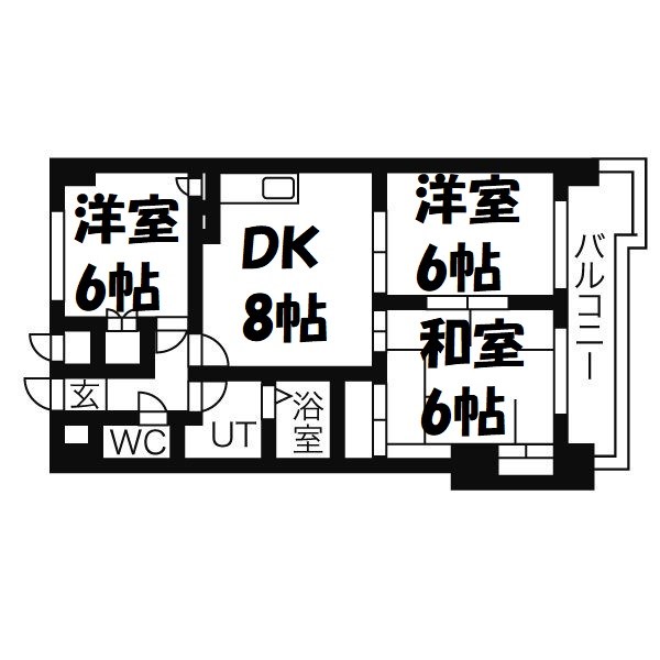 シャトーマスヒコ 間取り図