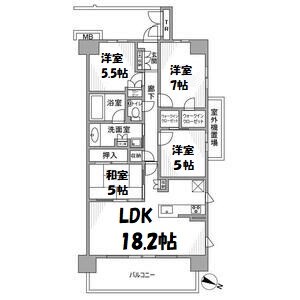 プラウド八事ガーデン 間取り図