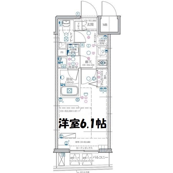 ディアレイシャス東別院 間取り図