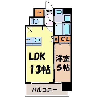 プレサンス栄フレイヤ 間取り図