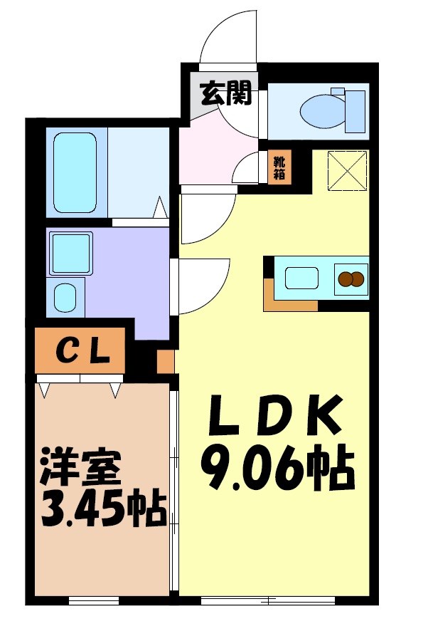 quador川名 間取り図