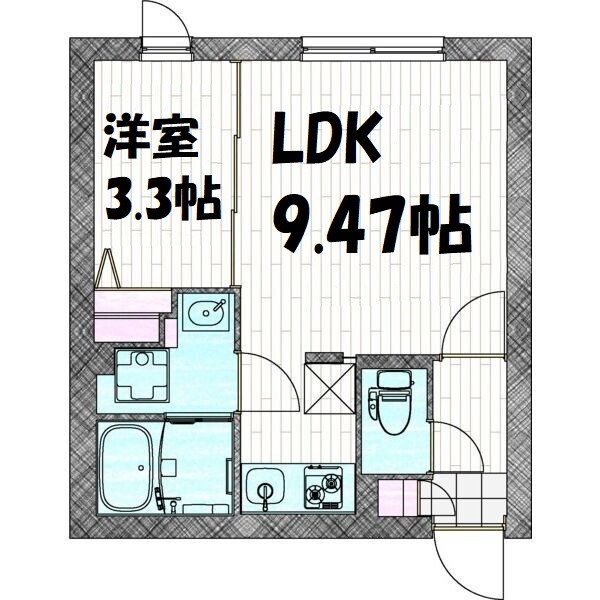quador川名 間取り