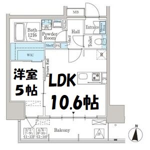 パークアクシス名古屋山王一丁目 間取り図