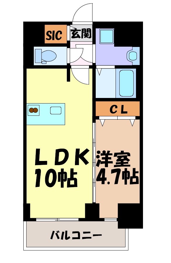 プレサンス広小路通今池 間取り図