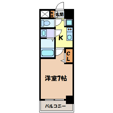 プレサンス栄ブリオ 間取り図