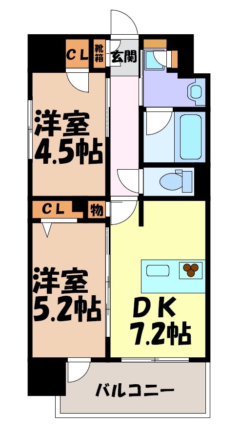 プレサンスロジェ名古屋駅前 間取り図