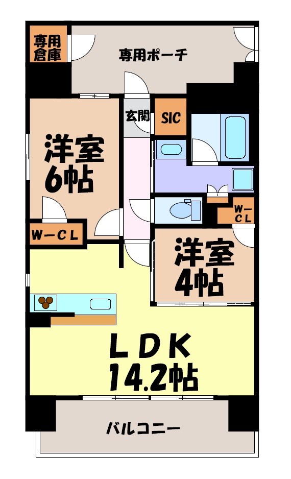 エステムプラザ名古屋UX 間取り図