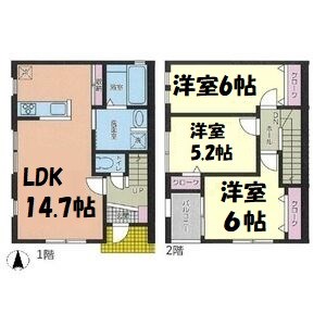 デザインメゾン星ヶ丘 間取り図
