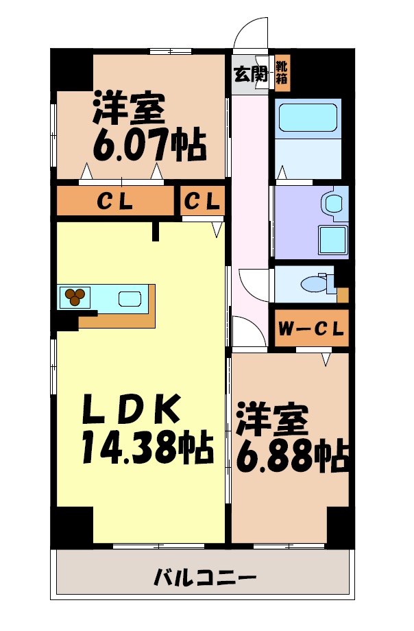 GRANDUKE高辻 間取り