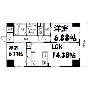 GRAN DUKE高辻 間取り図
