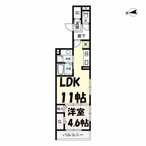 D-room名駅F棟 間取り図