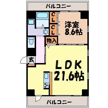 サンエスケーイワタ丸の内 間取り図