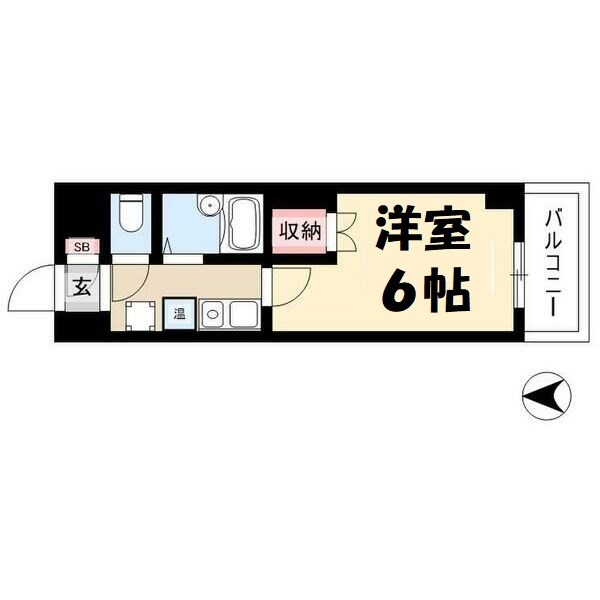 ハイツ亀島 間取り図