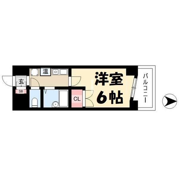 ハイツ亀島 間取り図