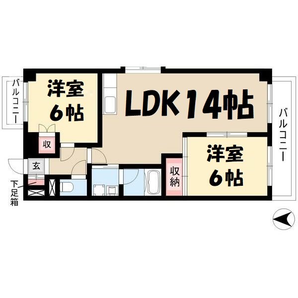 ラ・メゾン伊藤 間取り図