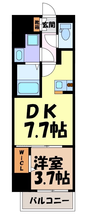 メイクス上前津Ⅳ 間取り図