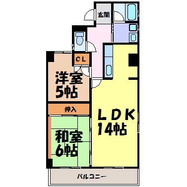 グランセーブル高岳 間取り図