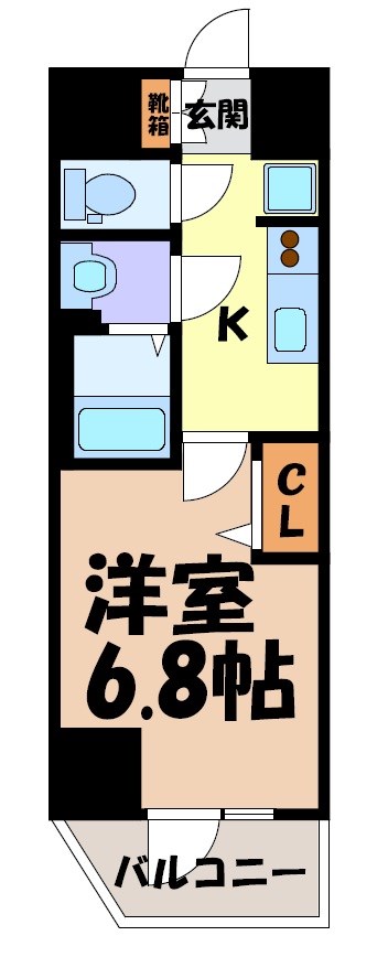 プレサンス大須観音ビザリア 間取り図