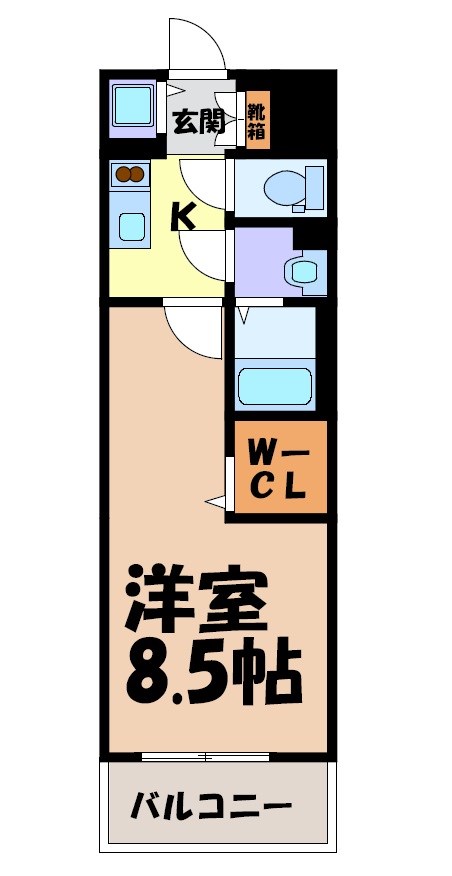 エスリード今池ルミナス 間取り図