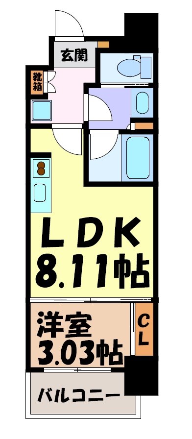 リヴシティ泉 間取り図