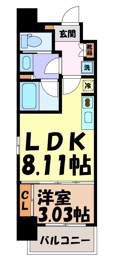 リヴシティ泉 間取り図