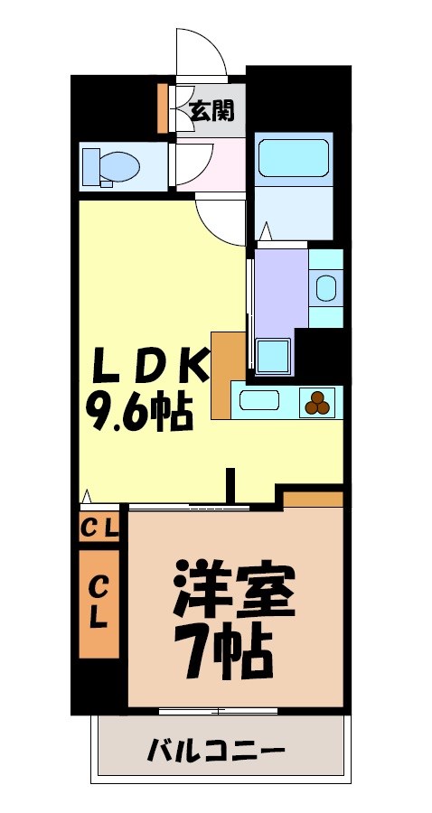 カスタリア新栄Ⅱ 間取り図