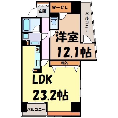 カスタリア伏見 間取り図