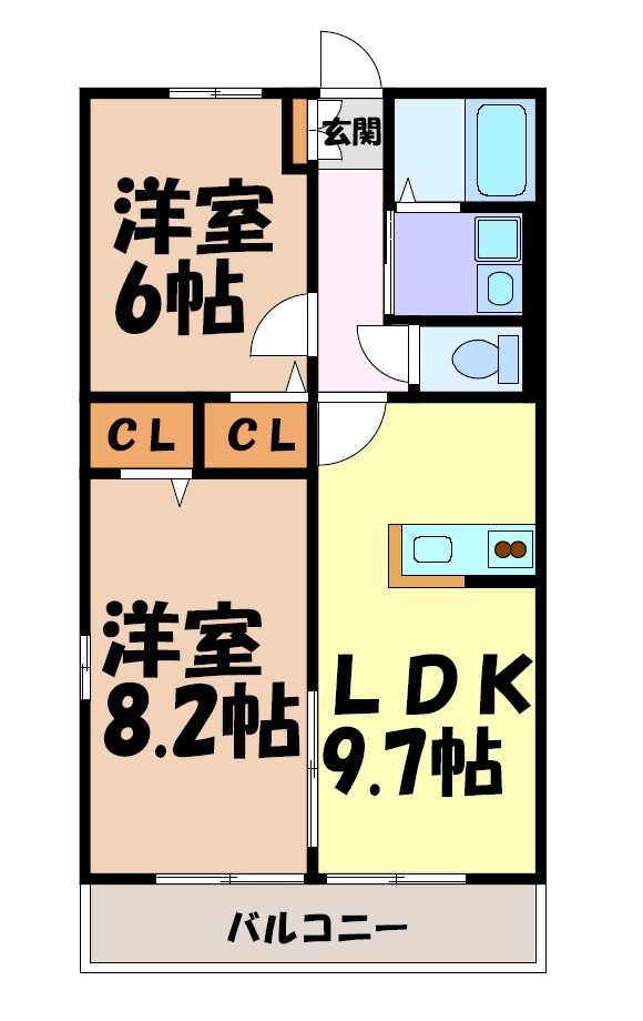 ベルドミール 間取り図