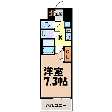 プレサンスジェネ新栄町駅前葵 間取り図