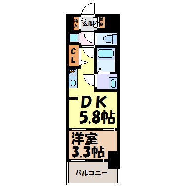 プレサンスジェネ新栄町駅前葵 間取り図